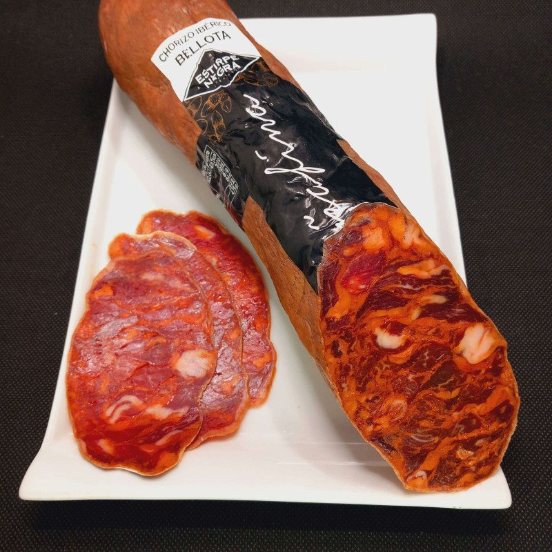 Chorizo de bellota ibérico Caña fina Estirpe Negra