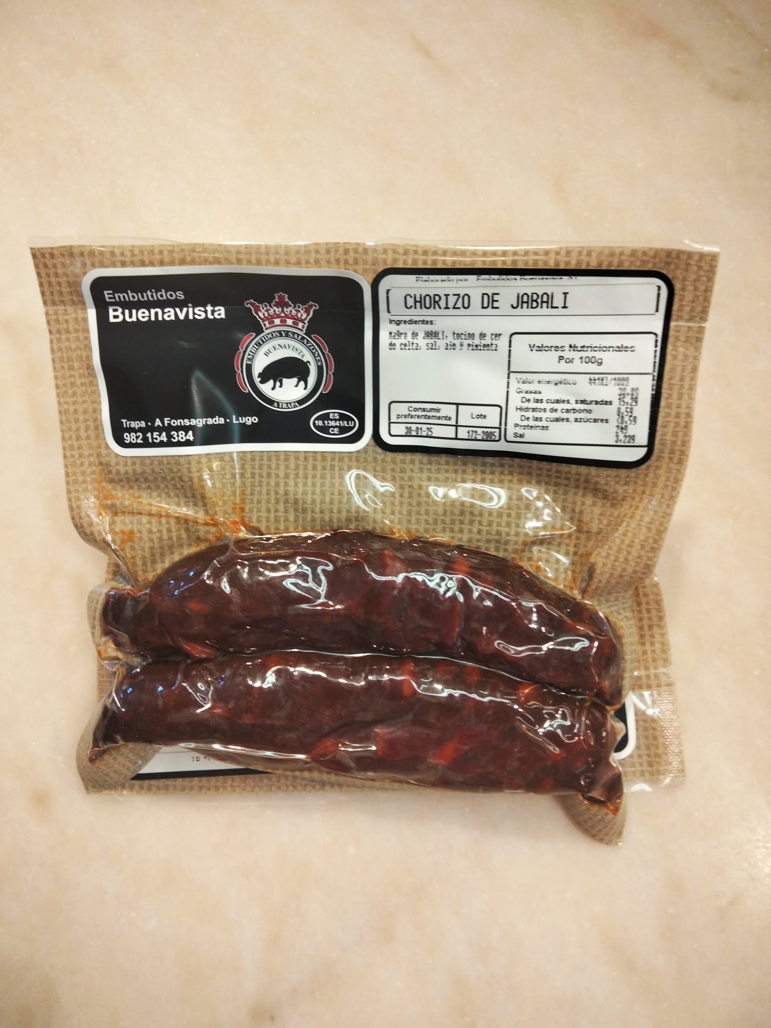 Chorizo de jabalí Buenavista